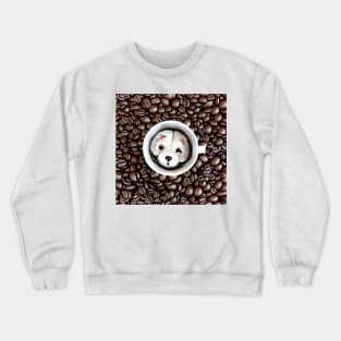 Puppuccino Coffee And Man's Best Friend The Dog Crewneck Sweatshirt